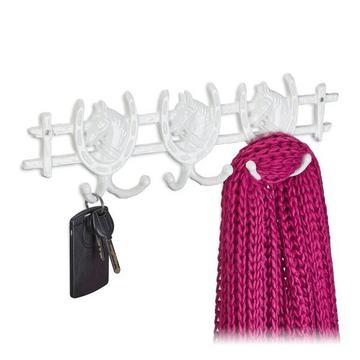 Appendiabiti bianco con design di cavalli