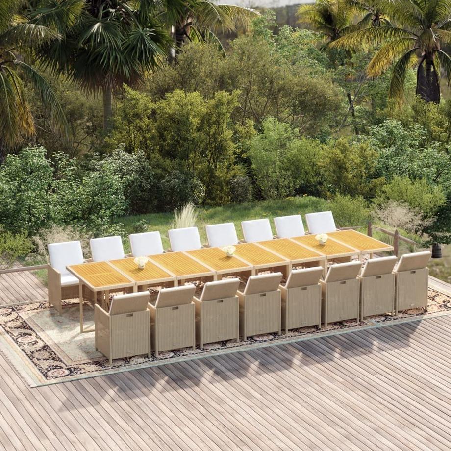 VidaXL set da pranzo da giardino  