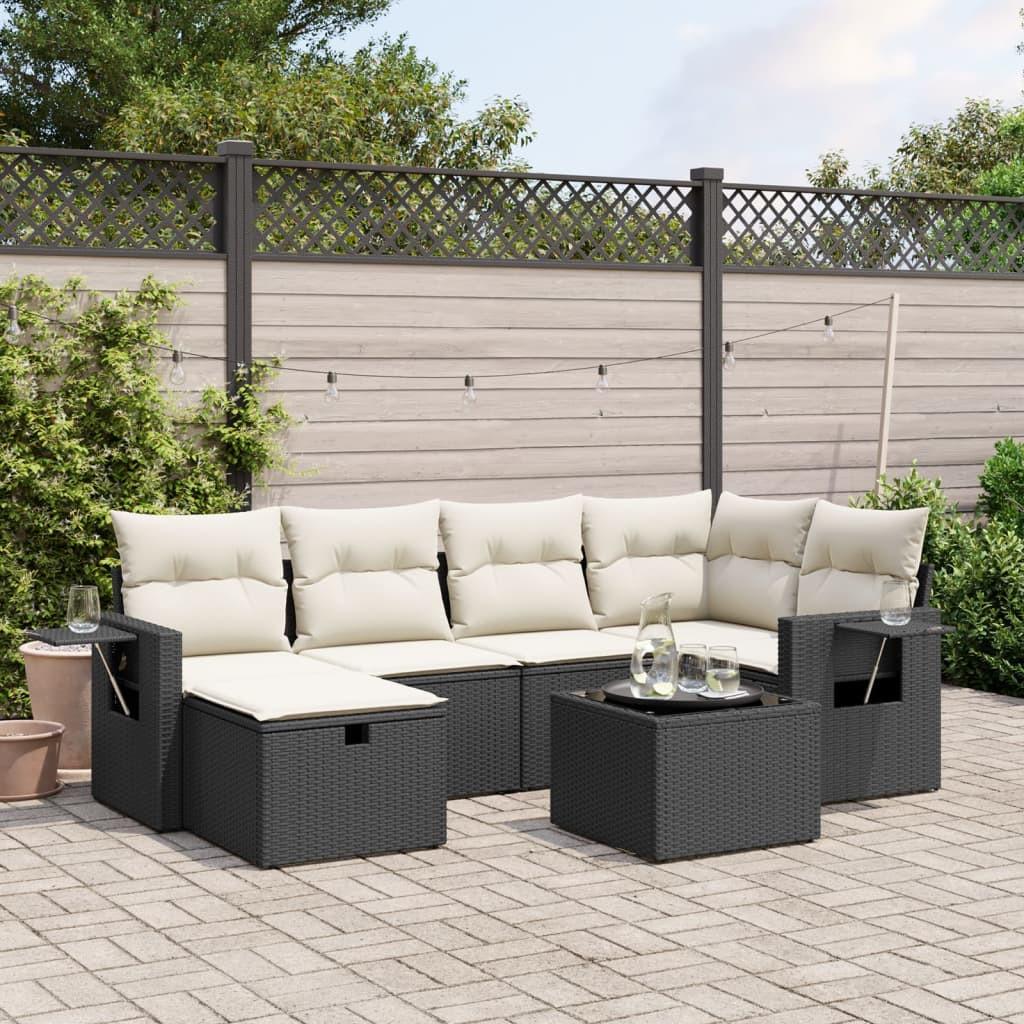 VidaXL set divano da giardino Polirattan  