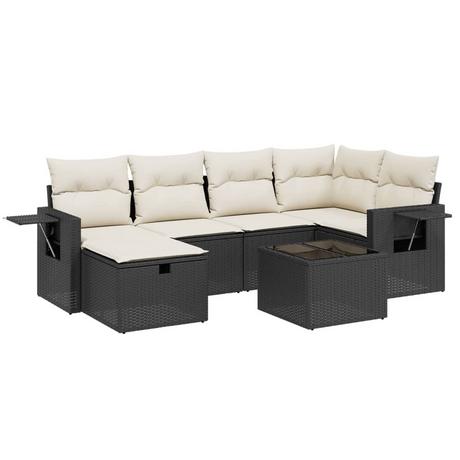 VidaXL set divano da giardino Polirattan  