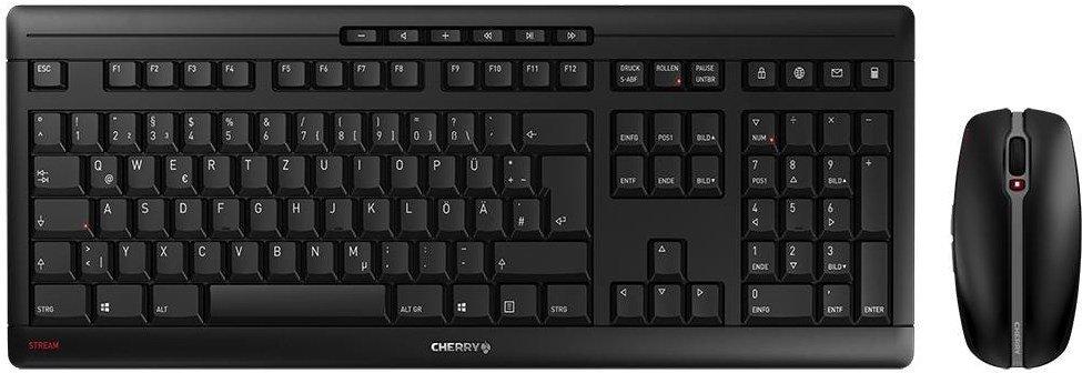 Cherry  STREAM Desktop schwarz USB, Tastenbeschriftung gelasert 