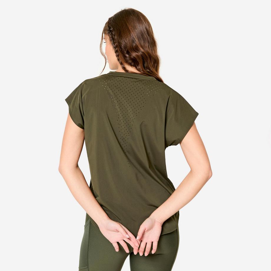 DOMYOS  T-shirt femme ample respirant 