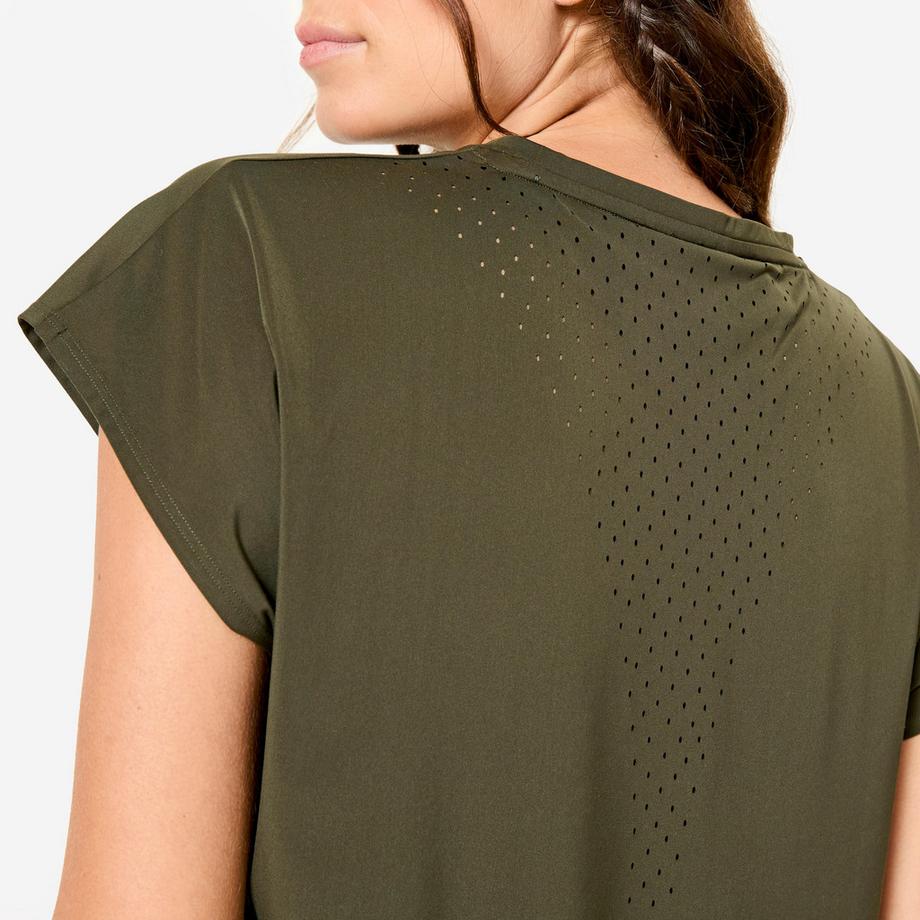 DOMYOS  T-shirt femme ample respirant 