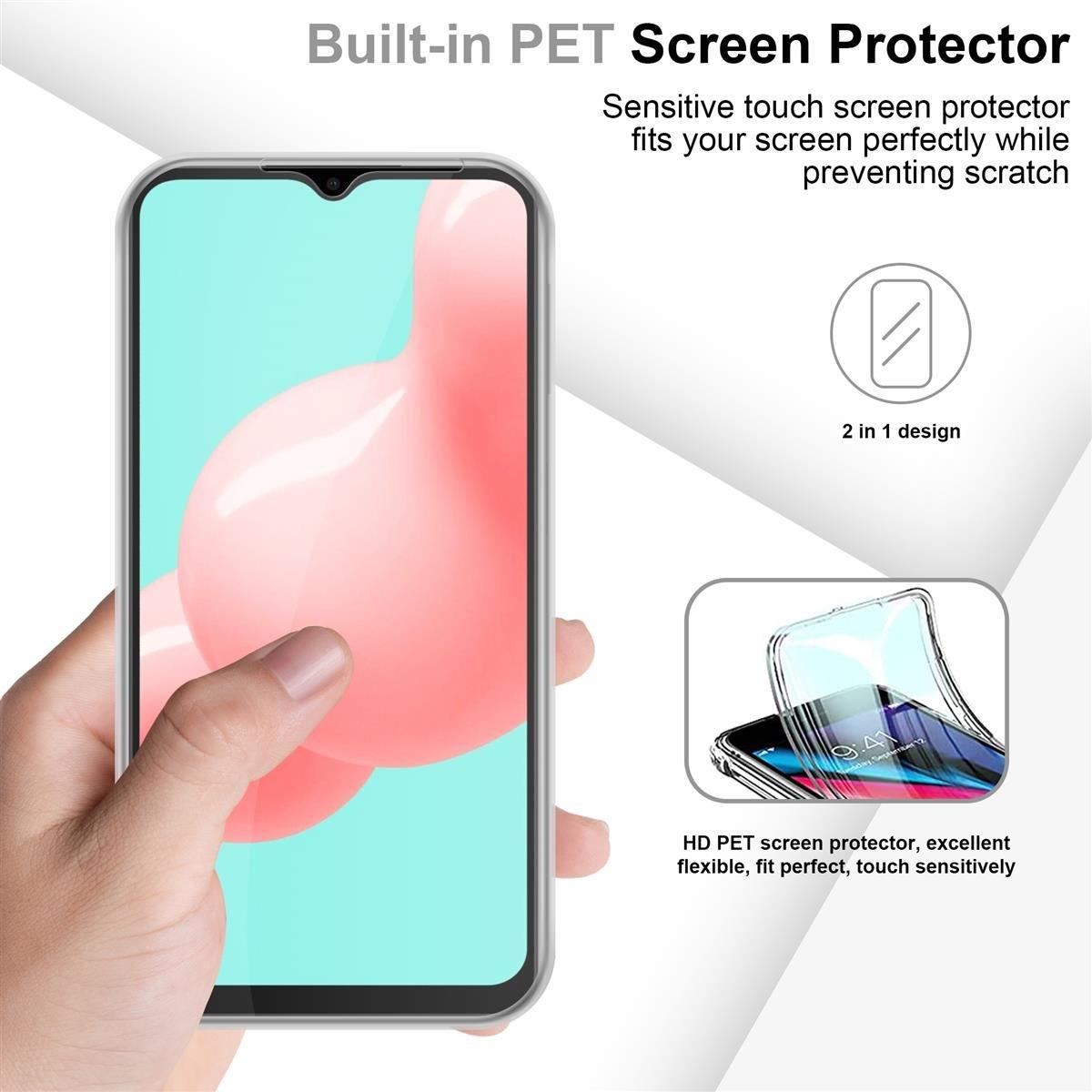 Cadorabo  Housse compatible avec Samsung Galaxy A32 5G - 360° Full Body Coque de protection - Protection frontale et dorsale, protection intégrale avec protection d'écran 