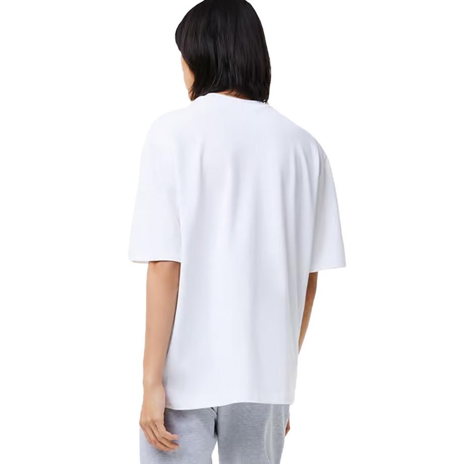 LACOSTE T-Shirt Oversize Stampa Logo  