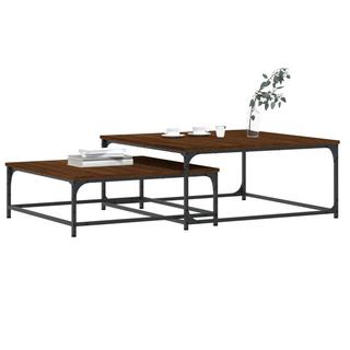 VidaXL Table basse gigogne bois d'ingénierie  