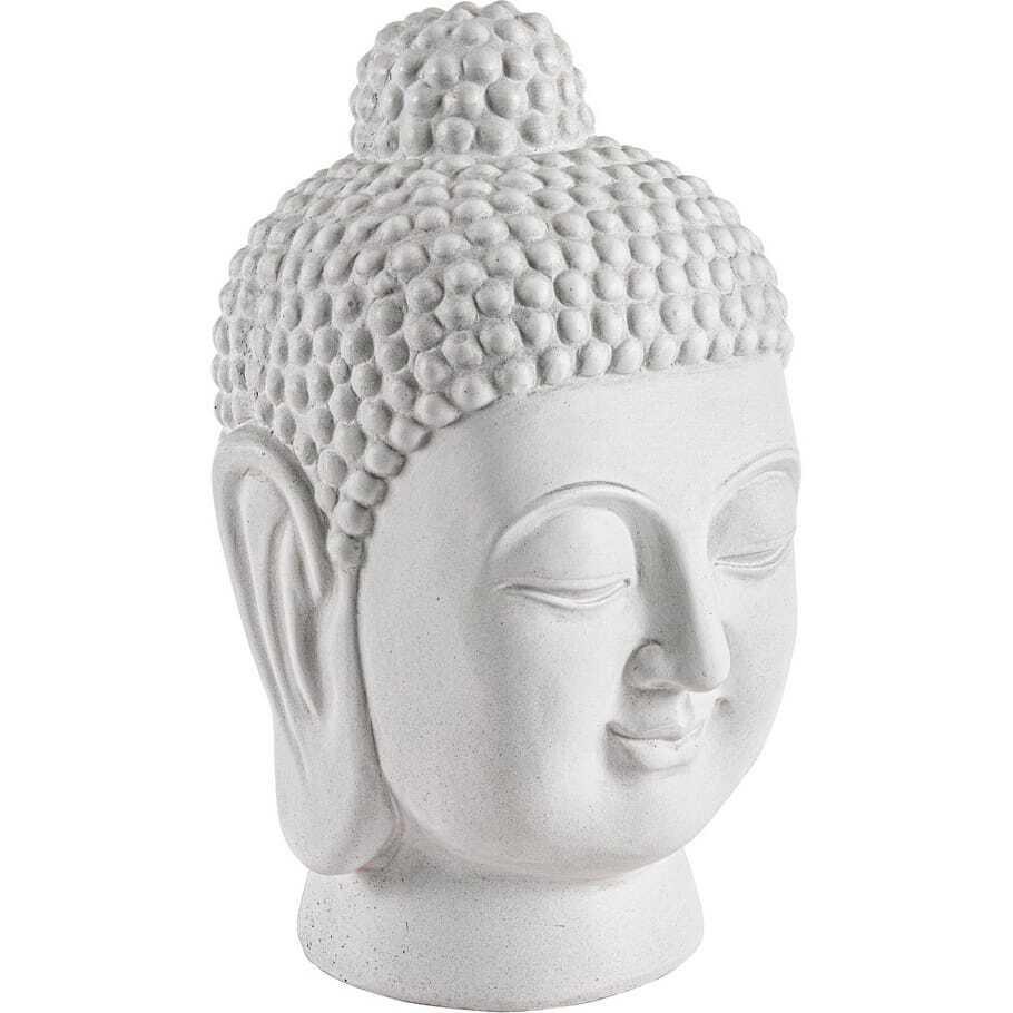 mutoni Objet décoratif Pattaya Buddha tête blanche  