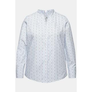 Ulla Popken  Blouse col calice, imprimé cerf, manches longues 