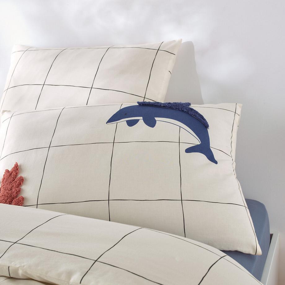 La Redoute Intérieurs Fodera per cuscino bambino 20% Cotone Riciclato  