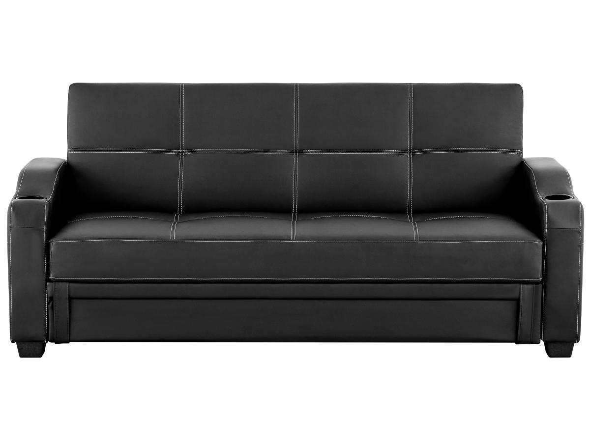 Vente-unique Schlafsofa Klappsofa MIRELLA Kunstleder  