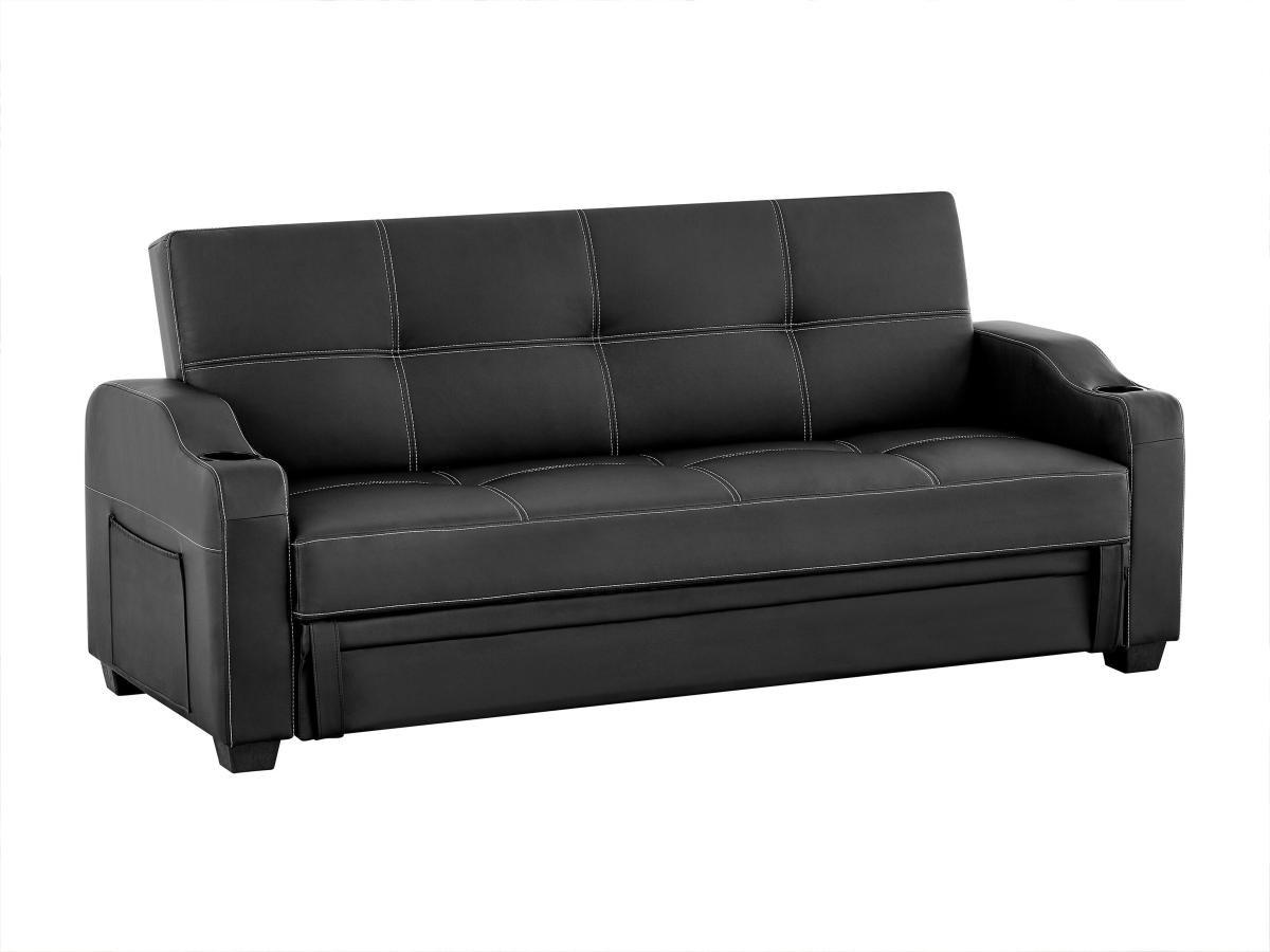 Vente-unique Schlafsofa Klappsofa MIRELLA Kunstleder  