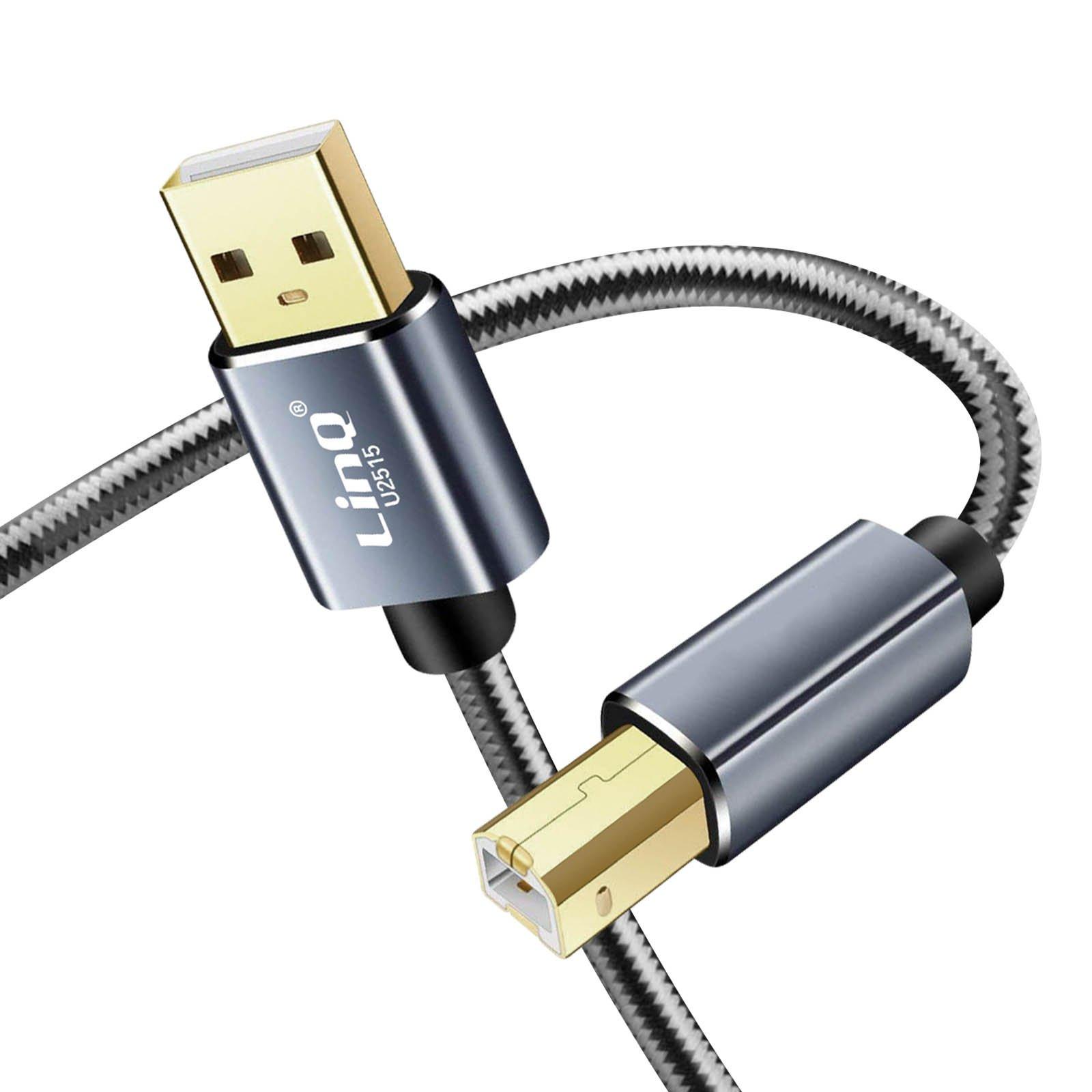 Avizar  Druckerkabel 1.5m Nylon USB B LinQ 