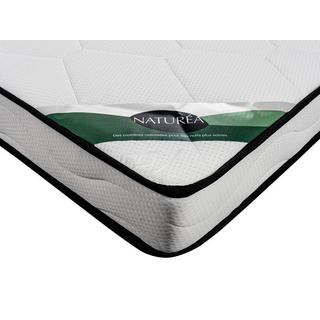 Vente-unique Ensemble 90 x 190 cm sommier coffre naturel clair + matelas mousse et coutil bambou ép.15cm - KANANI de NATUREA  