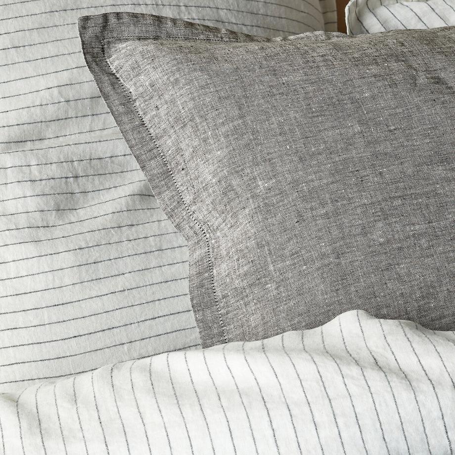 La Redoute Intérieurs Linot Rayé Drap Housse en Lin Lavé  
