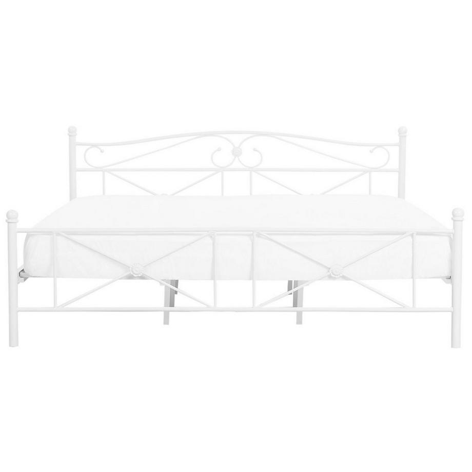 Beliani Lit à lattes en Acier Traditionnel RODEZ  