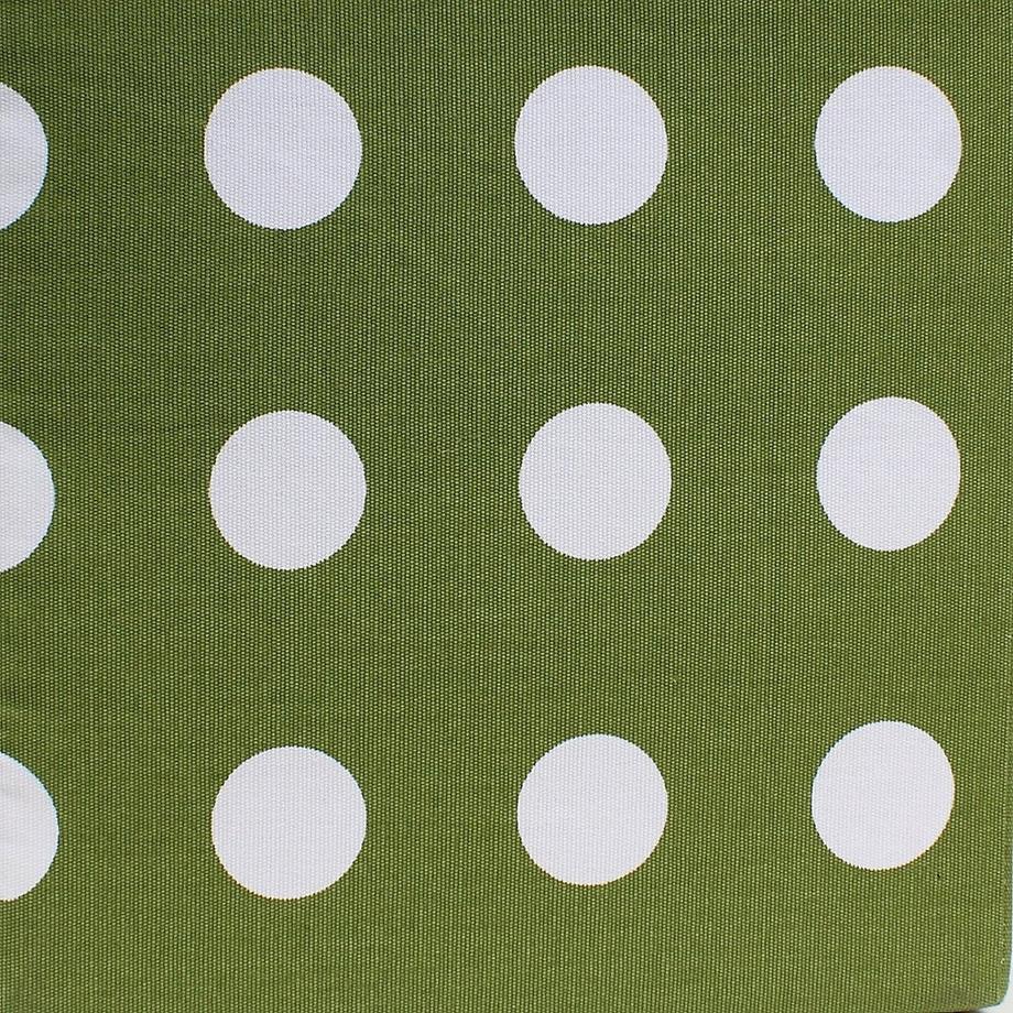 Calicosy Cassetto in tessuto verde a pois bianchi  