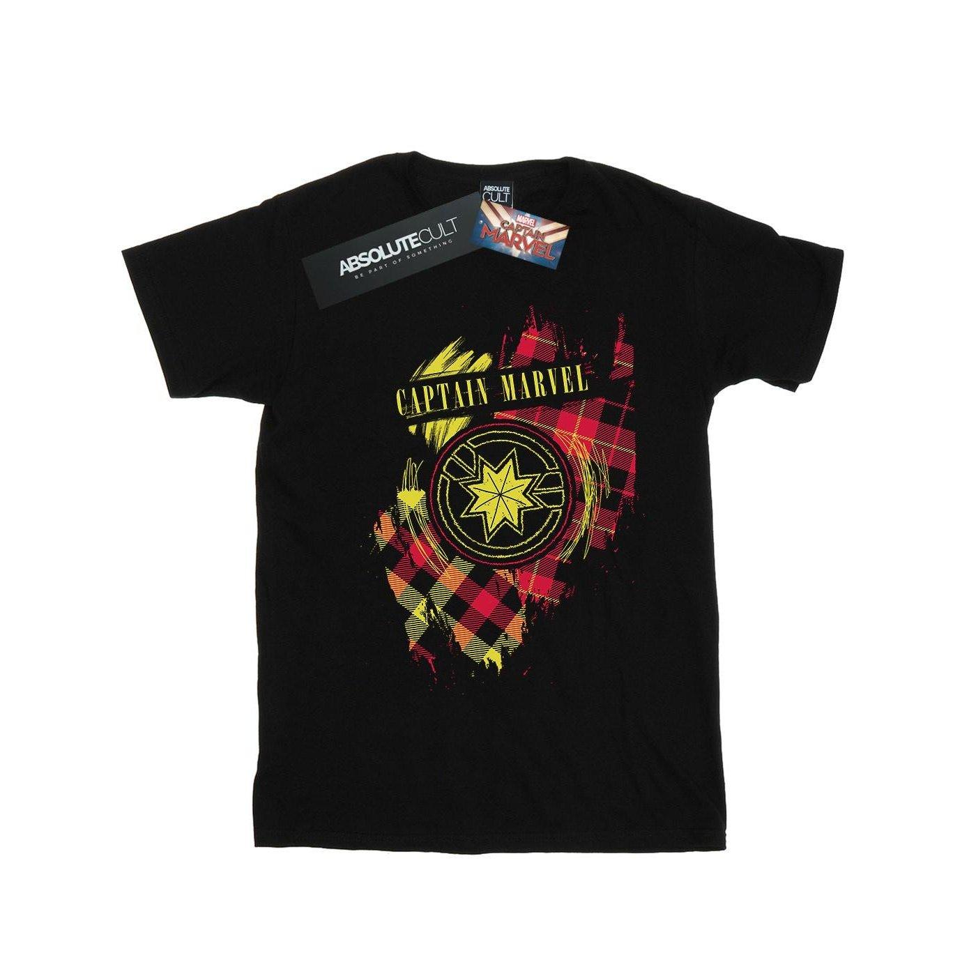 Image of Captain Tartan Patch Tshirt Jungen Schwarz 128