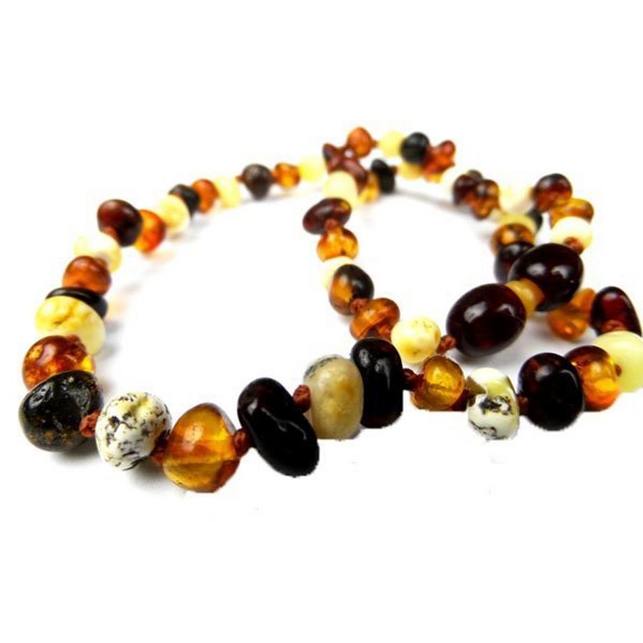 bisal  Barock Bernsteinkette farbig 