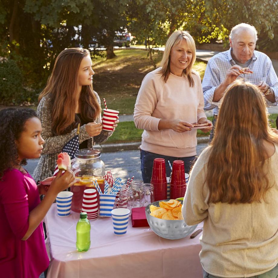 Northix Bol de service en argent  