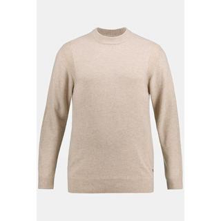 JP1880  Pullover in maglia lavorata con maniche lunghe e collo alto a costine, fino alla tg. 8XL 