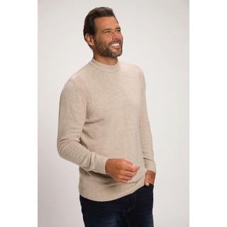 JP1880  Pullover in maglia lavorata con maniche lunghe e collo alto a costine, fino alla tg. 8XL 