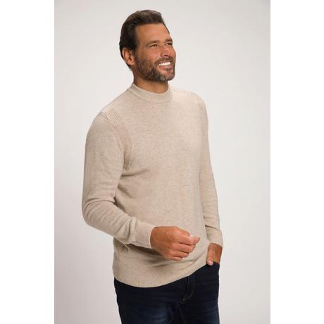 JP1880  Pullover in maglia lavorata con maniche lunghe e collo alto a costine, fino alla tg. 8XL 