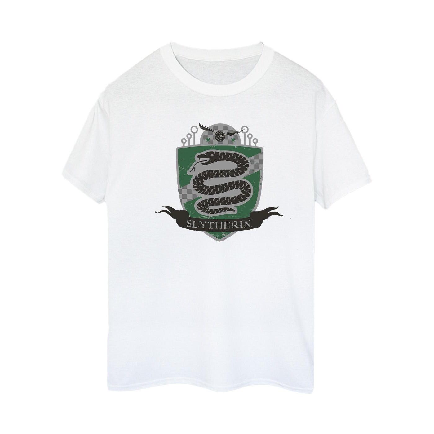 Image of Slytherin Chest Badge Tshirt Damen Weiss L