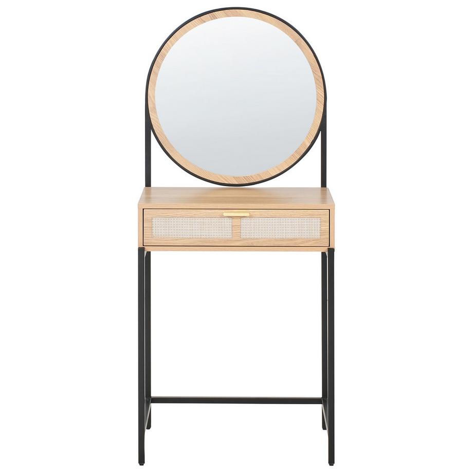 Beliani Coiffeuse avec miroir Boho CASSIAR  