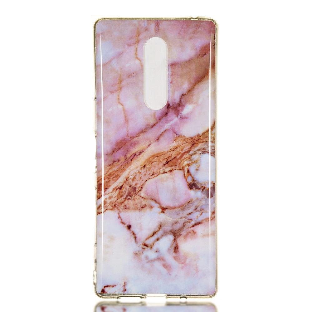 Image of Sony Xperia 1 - Softes Silikon Gummi Case Pink Marble