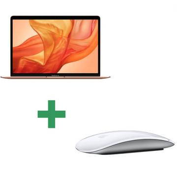 Refurbished MacBook Air 13" 2018 Core i5 1,6 Ghz 8 Gb 128 Gb SSD Gold + Apple Magic Mouse 2 Kabellose Maus - Weiß