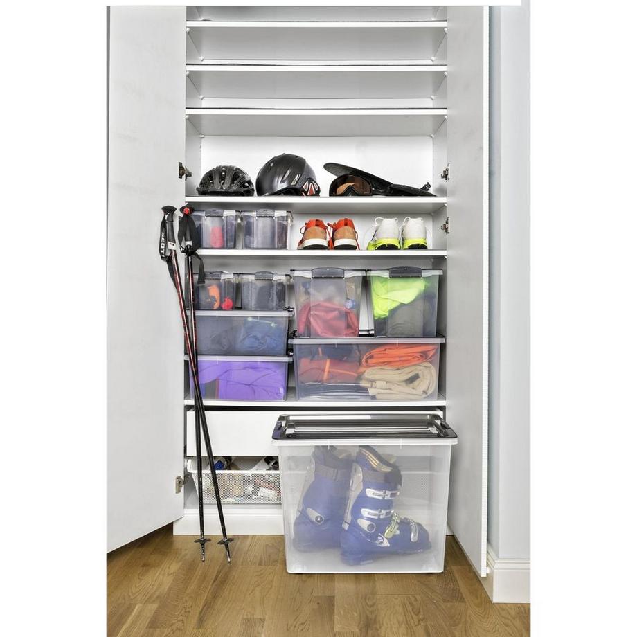 rotho  Aufbewahrungsbox Compact A5 / 4.5 Liter Anthrazit 