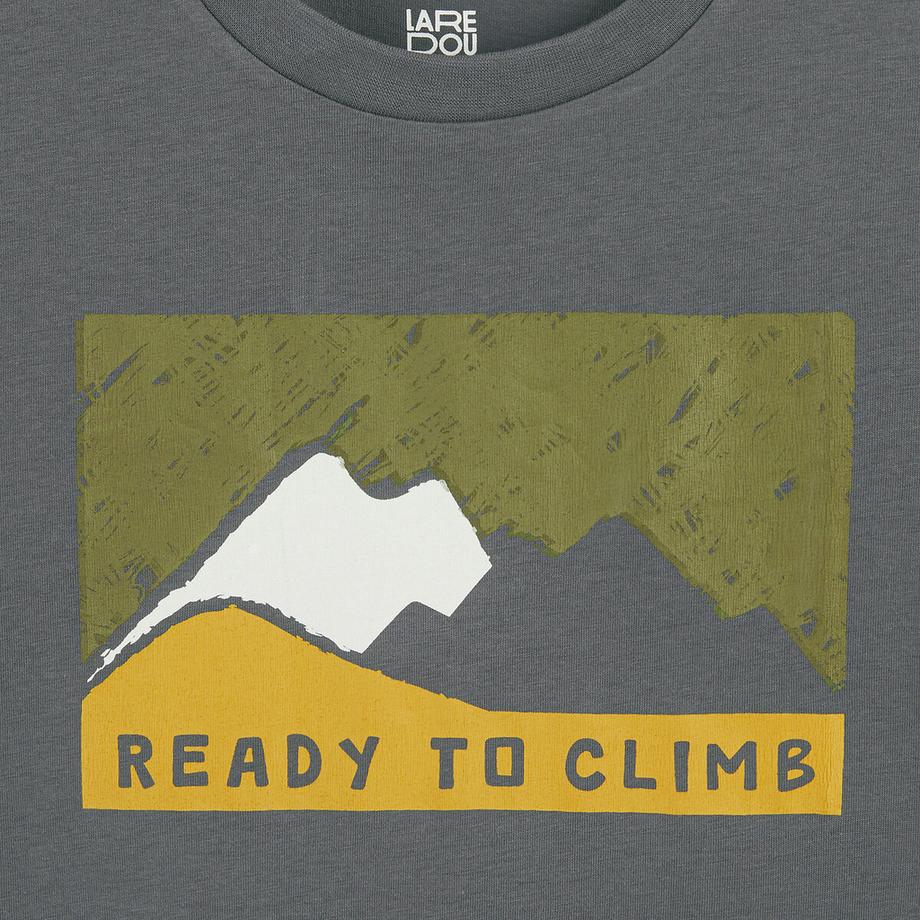 La Redoute Collections  T-shirt manches longues imprimé montagnes 