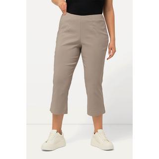 Ulla Popken  Pantalon en bengaline stretch, longueur 3/4 et taille élastique 