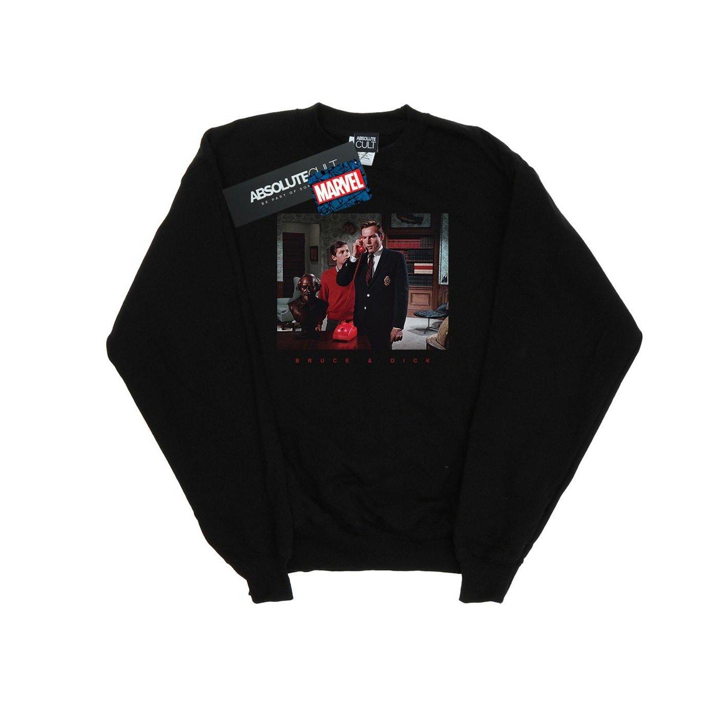 Image of Batman Tv Series Bruce & Dick Photo Sweatshirt Mädchen Schwarz 140/146