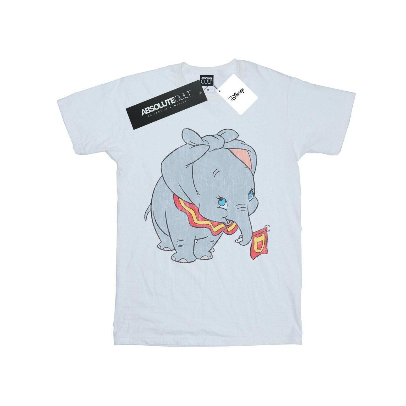 Image of Dumbo Classic Tied Up Ears Tshirt Unisex Weiss 140/146