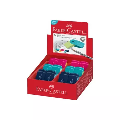 Faber-Castell FABER-CASTELL Radierer Sleeve Mini 182445 div. Farben ass. 1 Stück  
