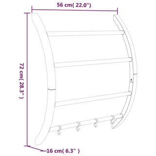 VidaXL Handtuchstange aluminium  