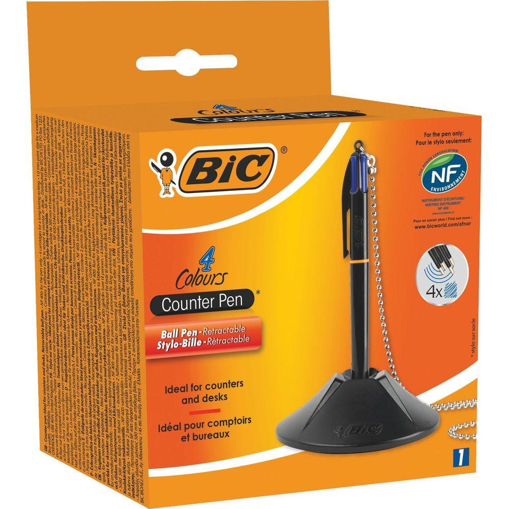 Image of BIC Colours Schwarz Stick-Kugelschreiber Medium Schwarz