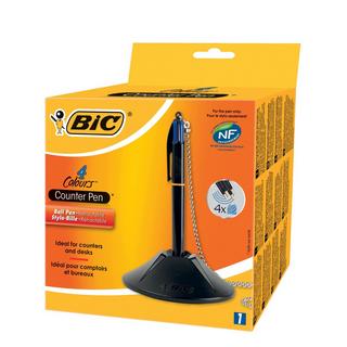 BiC  BIC Colours Schwarz Stick-Kugelschreiber Medium 