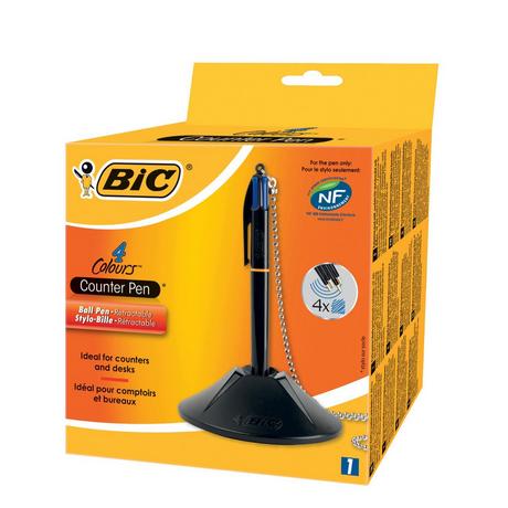 BiC  BIC Colours Schwarz Stick-Kugelschreiber Medium 