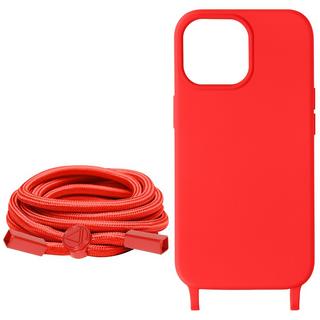 Avizar  Coque Cordon iPhone 15 Pro Rouge 