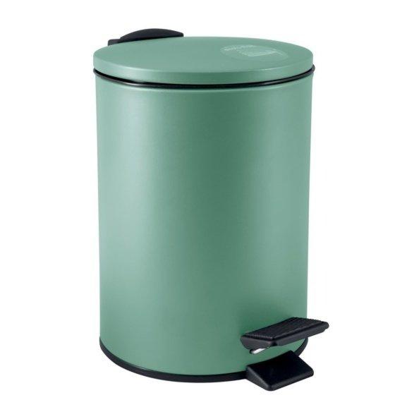 Image of Badezimmer Treteimer Steel ADELAR 5L Matt Grün Badezimmer Treteimer Steel ADELAR 5L Matt Grün