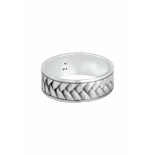 Kuzzoi  Bague Herren Bandring Fischgräten Vintage 925 Silber 