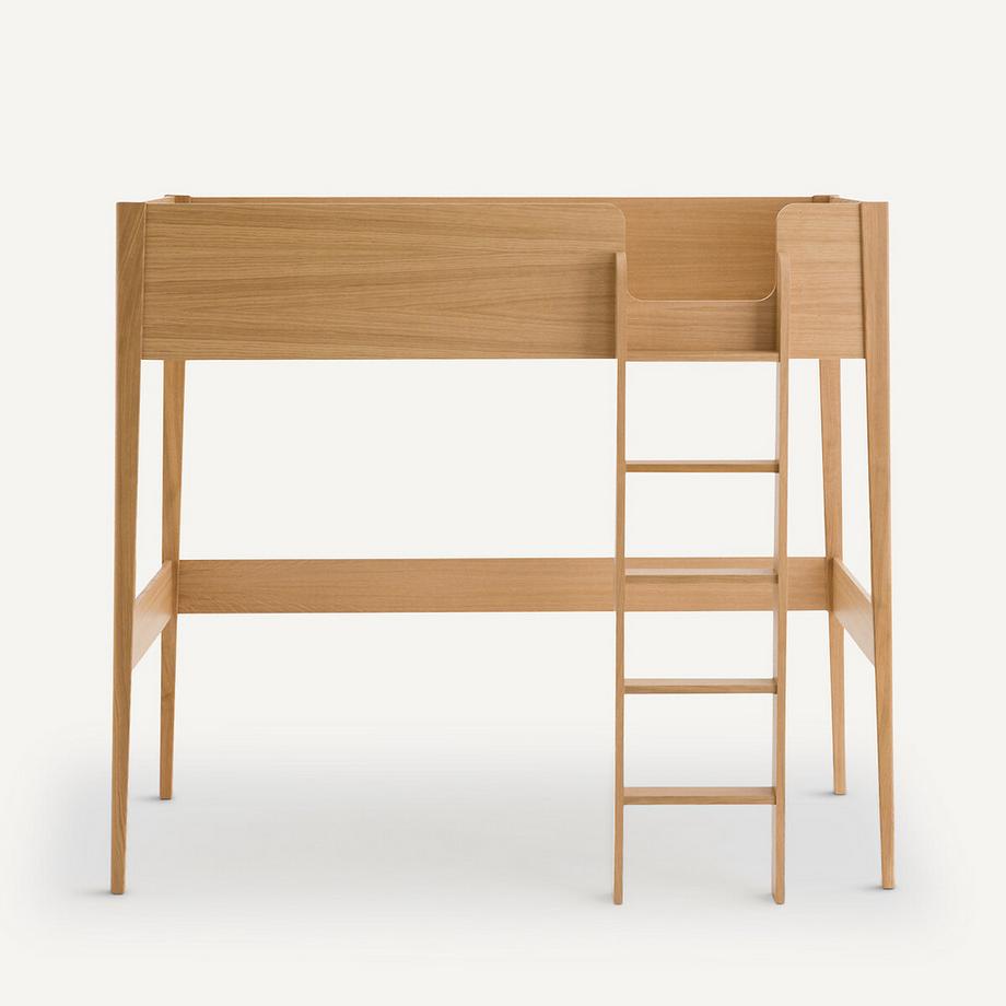 AM.PM Lit mezzanine plaqué chêne avec sommier  