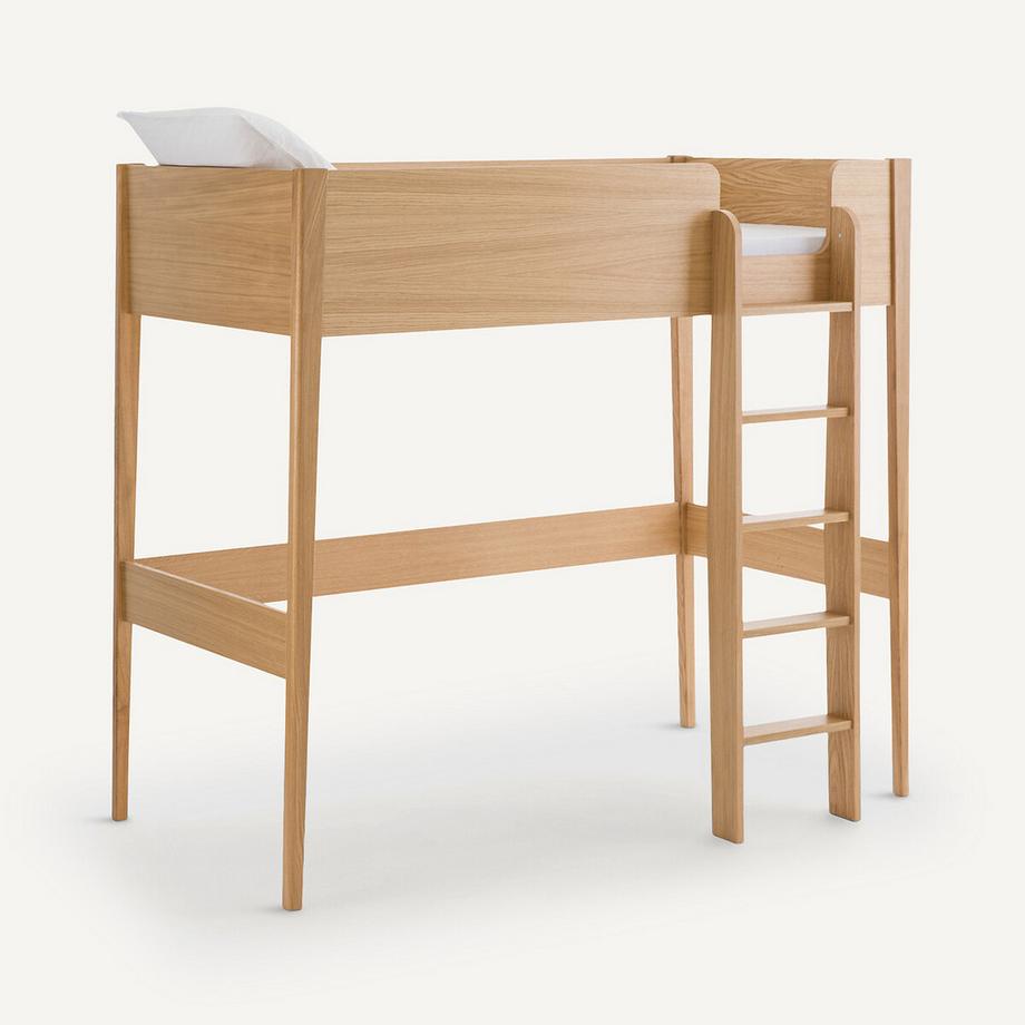 AM.PM Lit mezzanine plaqué chêne avec sommier  