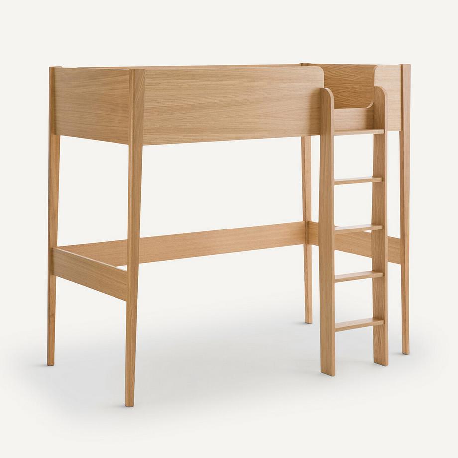 AM.PM Lit mezzanine plaqué chêne avec sommier  