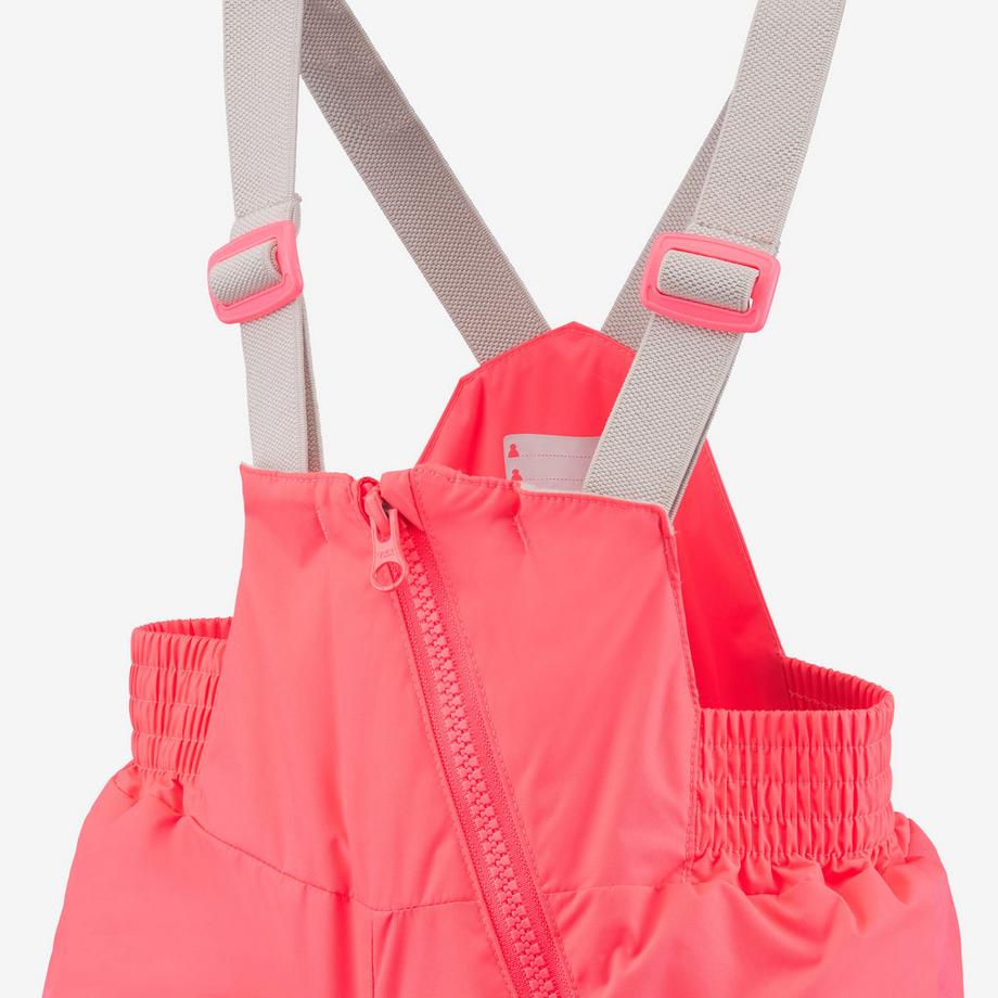 WEDZE  Skihose Kinder warm mit Hosenträger Polyester 