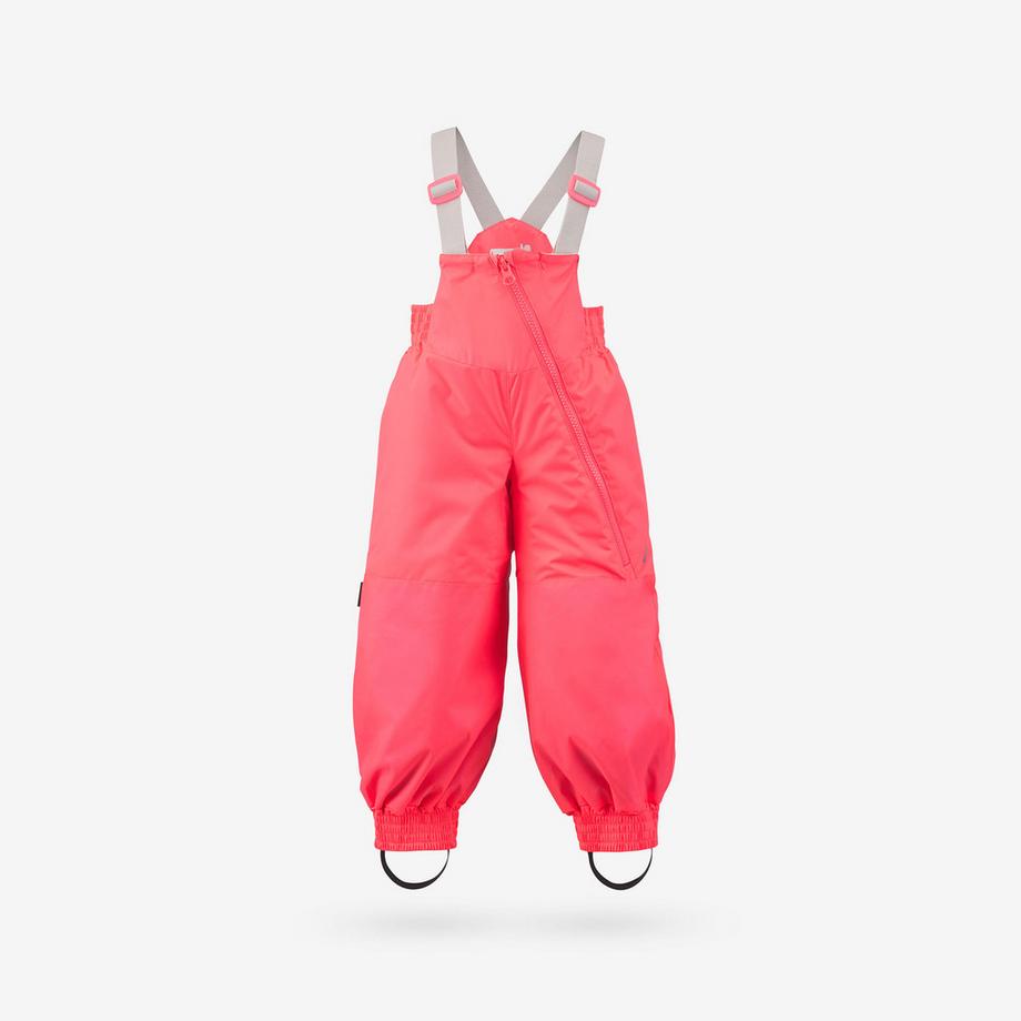 WEDZE  Skihose Kinder warm mit Hosenträger Polyester 