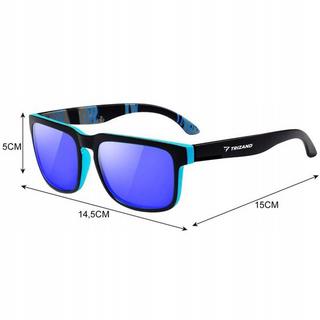 Trizand Polarisierte Sonnenbrille Schwarz Blau  