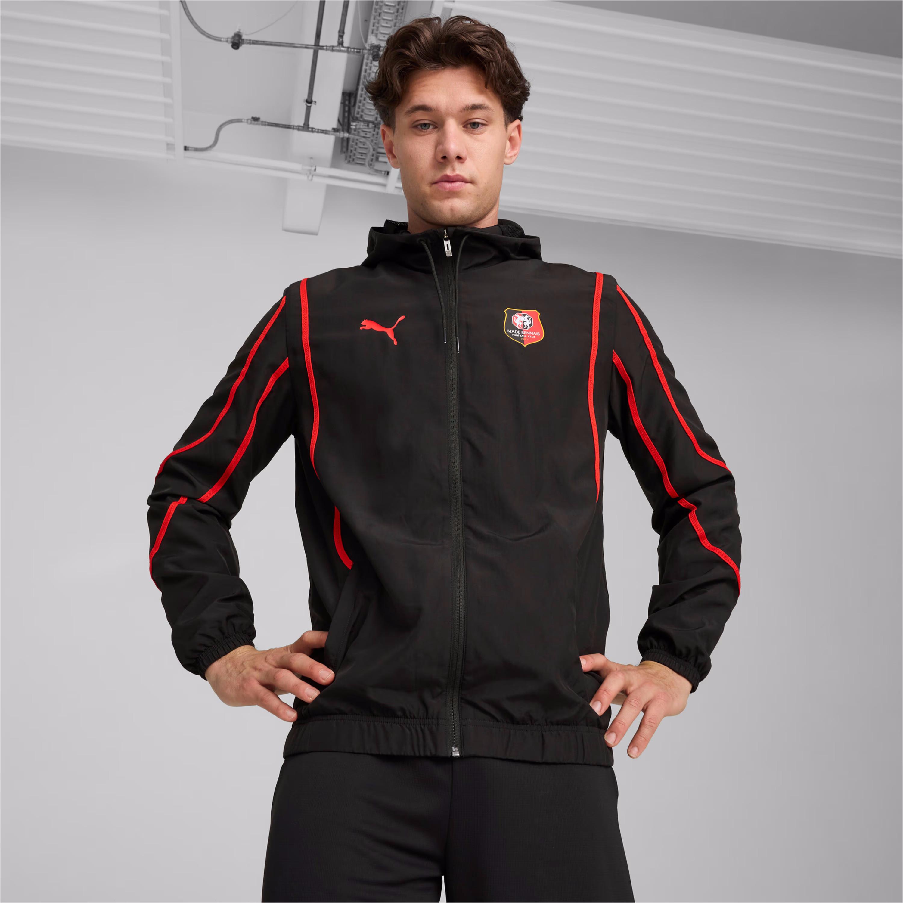 PUMA  veste imperméable prematch stade rennais 2024/25 